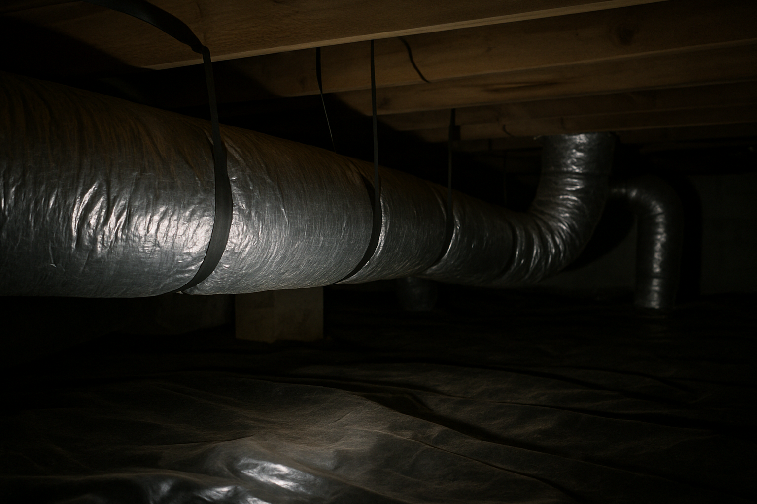 Crawl Space Duct Insulation: Moisture Control, R-Value & Encapsulation
